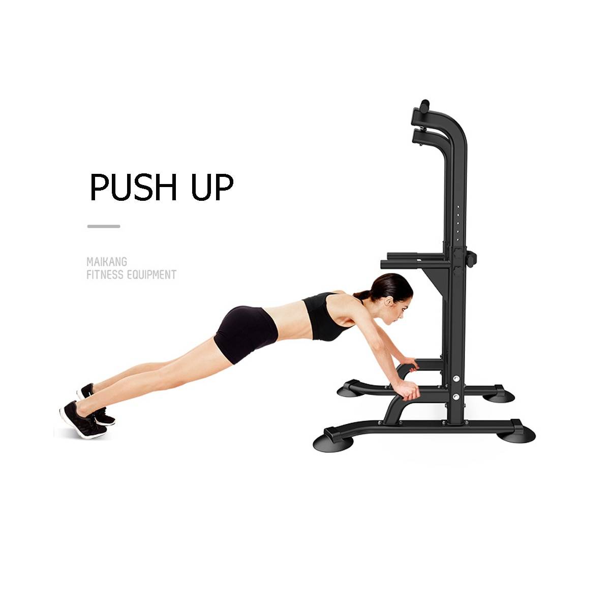 Adjustable Height PushUp PullUp Bars
